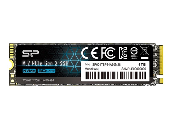 Picture of Dysk SSD P34A60 1TB PCIE M.2 NVMe 2200/1600 MB/s