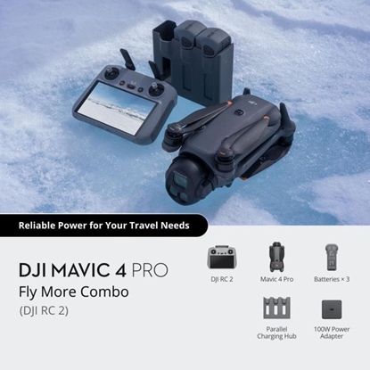 Attēls no DJI DJI Drone Mavic 4 Pro Fly More Combo (DJI RC 2)