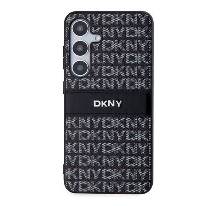 Attēls no DKNY PC/TPU Repeat Pattern Tonal Stripe Case for Samsung Galaxy S24 / black