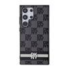 Picture of DKNY PU Leather Checkered Pattern and Stripe Case for Samsung Galaxy S24 Ultra / black