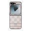 Picture of DKNY PU Leather Checkered Pattern and Stripe Case for Samsung Galaxy Z Flip 6/7 FE / pink