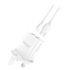 Picture of Dudao Wall charger UK plug (United Kingdom) 2xUSB-A 2.4A white + USB-A cable - Lightning White