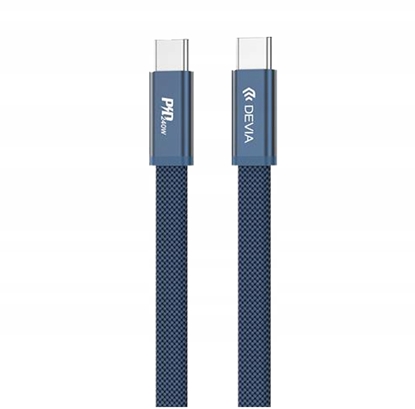 Attēls no Eaton Devia Kabel Ultra3 USB-C PD 240 W, paski, 1,5 m, niebieski