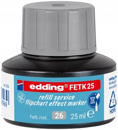 Picture of Edding Tusz do uzupeniania markerów do flipchartów e-FETK 25 EDDING, srebrno-szary