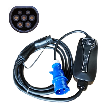 Изображение Electric car charger Type 2 - CEE, 6-32A, 7.2kW, 1-phase, 5m