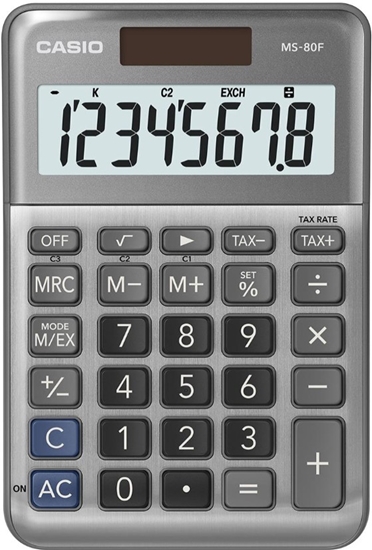 Picture of Elektroniskais kalkulators CASIO MS-80F, metāla priekšējā plāksne