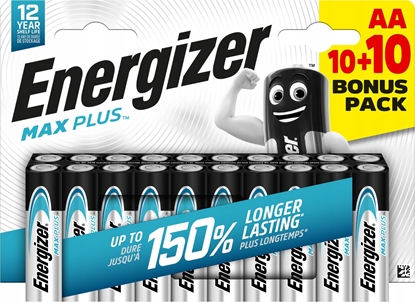Изображение Energizer Max Plus LR6 AA elementy, 20 vnt.