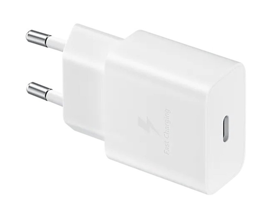 Изображение EP-T1510EWE + EP-DA705BWE Samsung 15W Travel Charger + USB-C/USB-C Data Cable / white