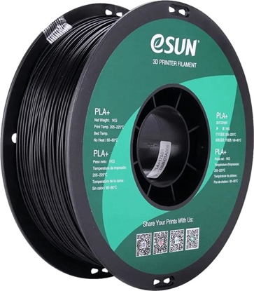 Изображение eSun Filament PLA+ czarny