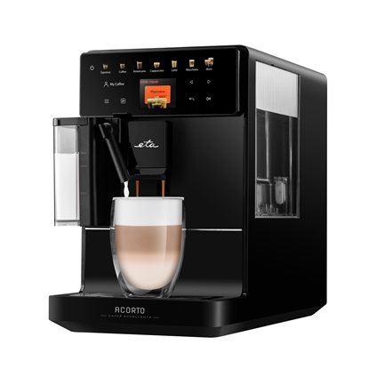 Изображение ETA | Coffee Machine | ETA918090000 Acorto | Pump pressure 19 bar | Built-in milk frother | Automatic | 1400 W | Black