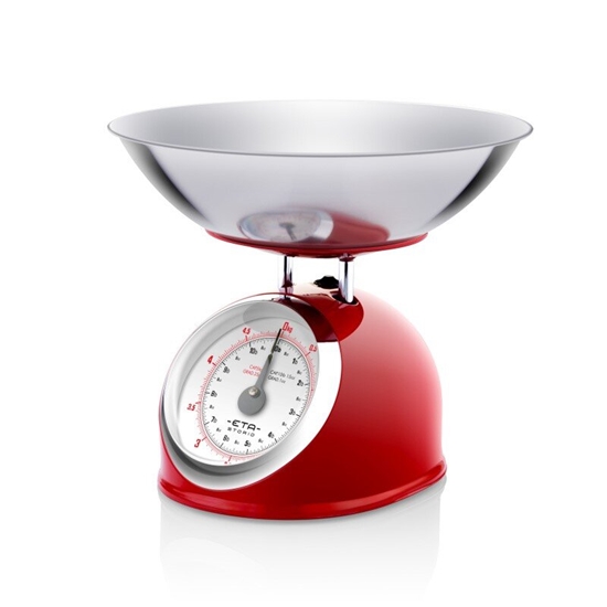 Picture of ETA | Kitchen scale | ETA577790030 Storio | Maximum weight (capacity) 5 kg | Graduation 25 g | Red