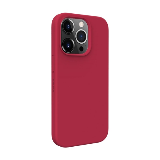 Picture of Evelatus Apple iPhone 14 Premium Magsafe Soft Touch Silicone Case Dark Red