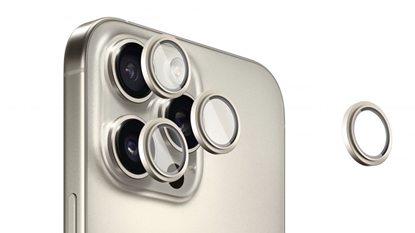 Изображение Evelatus Apple iPhone 16 Pro / 16 Pro Max Camera Lens Protector Armor Natural Titanium