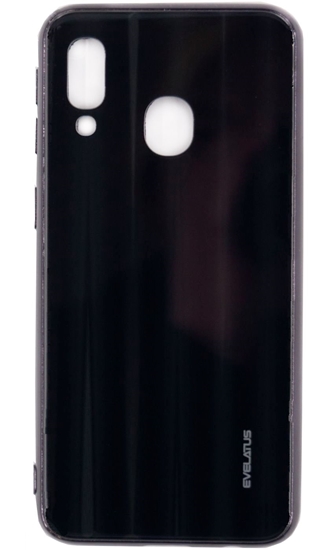 Picture of Evelatus Samsung A20e Water Ripple Full Color Electroplating Tempered Glass Black