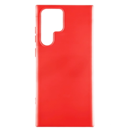 Picture of Evelatus Samsung Galaxy S22 Ultra Premium Soft Touch Silicone Case Chinese red