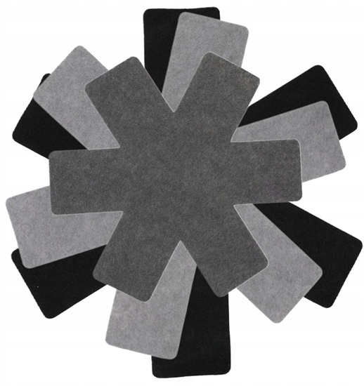 Picture of Excellent Houseware Przekadki Filcowe Ochronne 6 szt. 3 Rozmiary Patelnie EH 38 35 26 cm