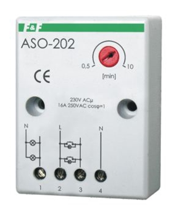 Изображение F&F Automat schodowy 230V 16A monta natynkowy IP40 - ASO-202