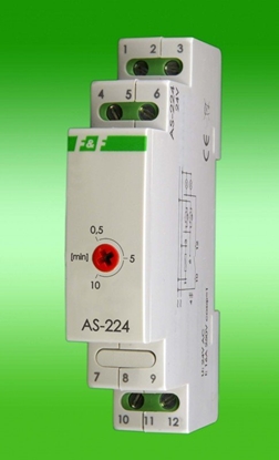 Изображение F&F Automat schodowy 24V AC na szyn IP40 - AS-224