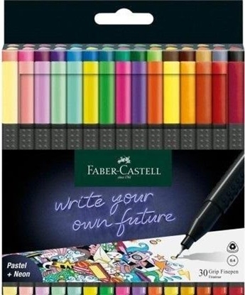 Attēls no Faber-Castell Cienkopisy Grip 30 kolorów FABER CASTELL