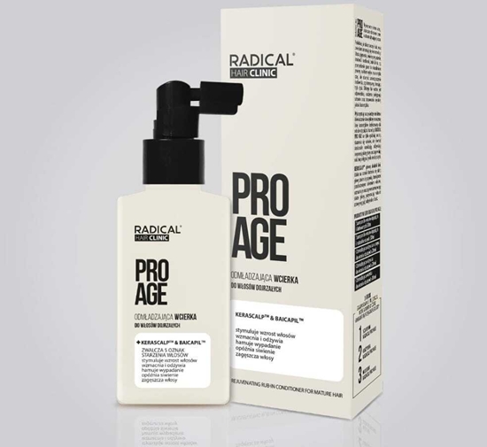 Изображение Farmona RADICAL HAIR CLINIC Pro Age Wcierka odmadzajca do wosów dojrzaych Kerascalptm & Baicapiltm 100 ml