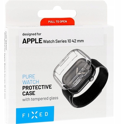Picture of Fixed Etui ochronne Pure Watch ze szkem hartowanym do Apple Watch Series 10 42 mm, przezroczyste