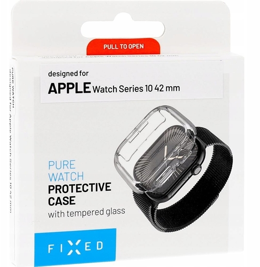 Picture of Fixed Etui ochronne Pure Watch ze szkem hartowanym do Apple Watch Series 10 42 mm, przezroczyste