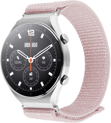 Picture of Fixed Nylonowy pasek Sporty Strap z szybkim zwolnieniem 18 mm do smartwatcha, róowo-zoty