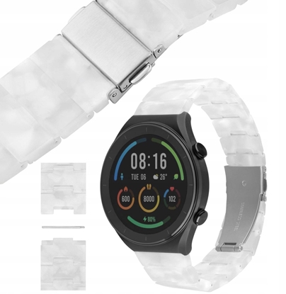 Изображение Fixed Pasek z ywicy Resinz zapiciem Quick Release 18 mm do smartwatcha, Cloud White