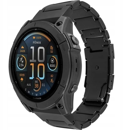 Изображение Fixed Tytanowy pasek Titanium do Garmin QuickFit 26 mm, czarny