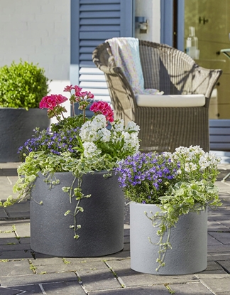 Изображение FLOWERPOT PLASTIC 130/50 STONY GREY D50