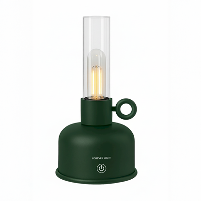 Attēls no Forever Light FLR-04 Vintage petroleum LED lamp green