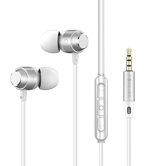 Picture of Forever wired earphones EP-01 jack 3,5mm white