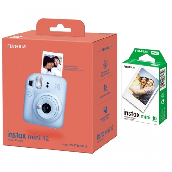 Изображение Fujifilm | Instax Mini 12 Camera + Instax Mini Glossy (10pl) | Pastel Blue | 800