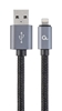 Picture of Gembird cotton braided USB Lightning 1.8m Black