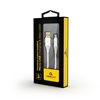 Picture of Gembird USB Male - Micro USB Male Premium cotton braided 2m Silver/White