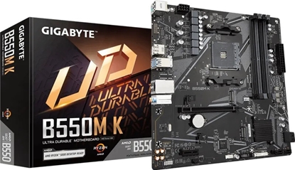 Изображение Gigabyte B550M K 1.0 motherboard AMD B550 Socket AM4 micro ATX