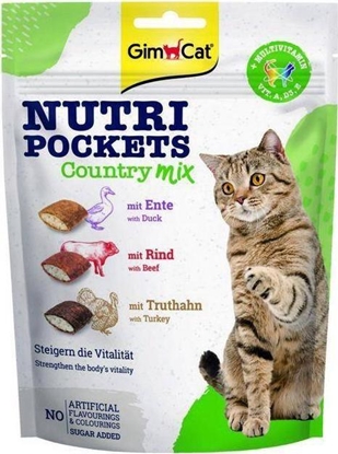 Изображение GIM CAT Nutri Pockets 150g Country Mix