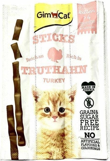 Picture of GIM CAT STICKS 20g KITTEN z INDYKIEM 3szt. /24