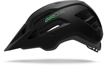 Изображение Giro Kask dziecicy juniorski GIRO FIXTURE II Rozmiar kasku: Uniwersalny(50-57 cm) Wybierz kolor: Matte Black/Vivid Green