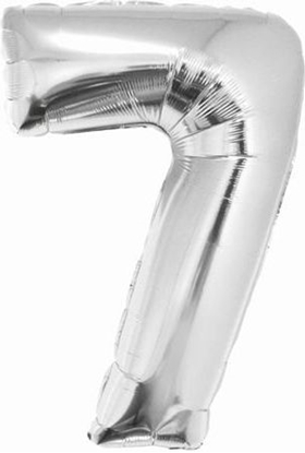 Picture of GoDan Balon foliowy cyfra "7" srebrna 85cm (FG-C85S7)