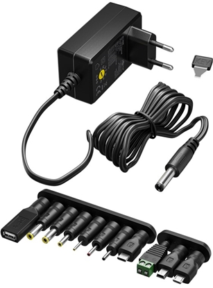 Изображение Goobay Universal Power Supply 3 V - 12 V, Max. 3.6 W