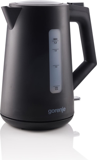 Изображение Gorenje K17OPB | Kettle | Electric | 2200 W | 1.7 L | Plastic | 360° rotational base | Black