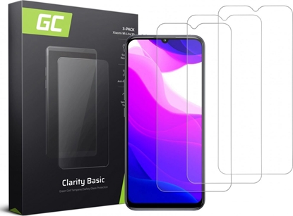 Attēls no Green Cell 3x Szko hartowane GC Clarity do telefonu Xiaomi Mi 10 Lite