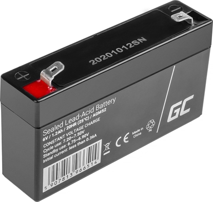 Изображение Green Cell Akumulator 6V/1.2Ah (AGM52)