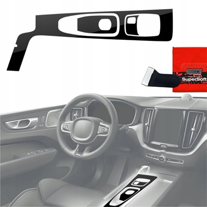 Изображение GrizzGlass Folia do wntrza GrizzGlass PianoSkin Glossy do Volvo XC60 T8 (2021-2022) [3w1]