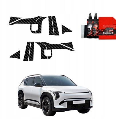 Изображение GrizzGlass Folia karbonowa na supki GrizzGlass BodyShield do Kia EV3 GT Line (2025) [12w1]