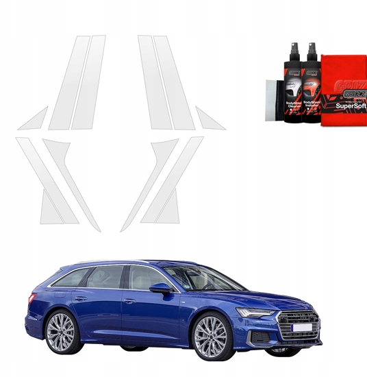 Picture of GrizzGlass Folia ochronna na supki GrizzGlass BodyShield do Audi A6 C8 Kombi (2018-2023) [12w1]