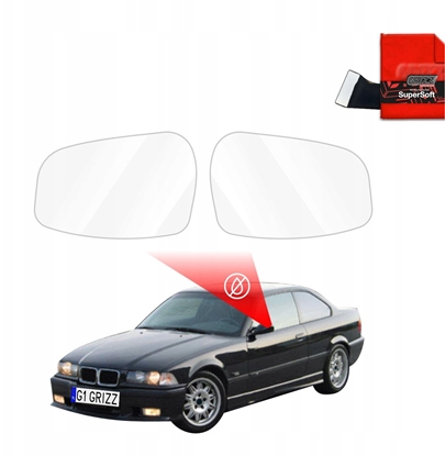 Attēls no GrizzGlass Folia przeciwdeszczowa na lusterka GrizzGlass ZeroDrop do BMW 3 E36 Coupe (1991-1999)