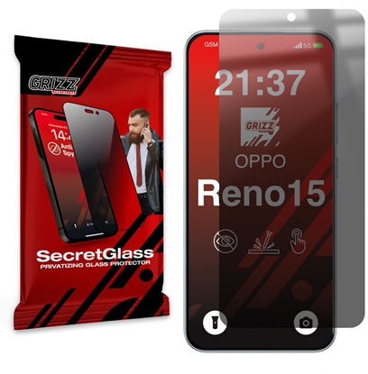 Attēls no GrizzGlass Matowe szko prywatyzujce GrizzGlass SecretGlass do Oppo Reno15