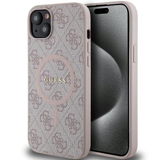 Picture of Guess 4G Collection Leather Metal Logo MagSafe for Apple iPhone 13 / 14 / 15